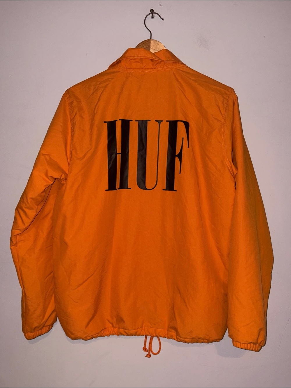 HUF Neue Marka Coaches Jacket Orange Sz S